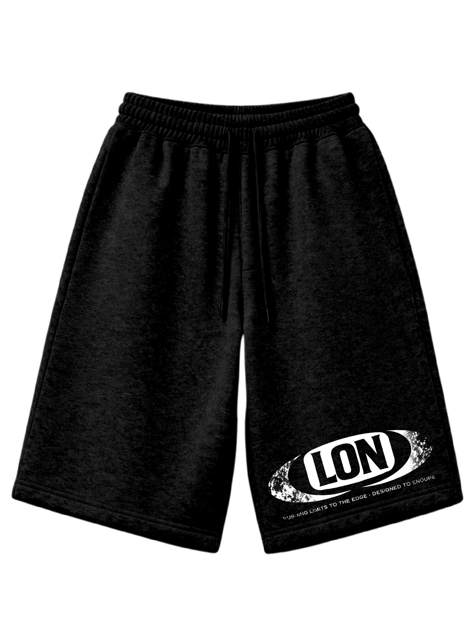 “LON” Black long shorts