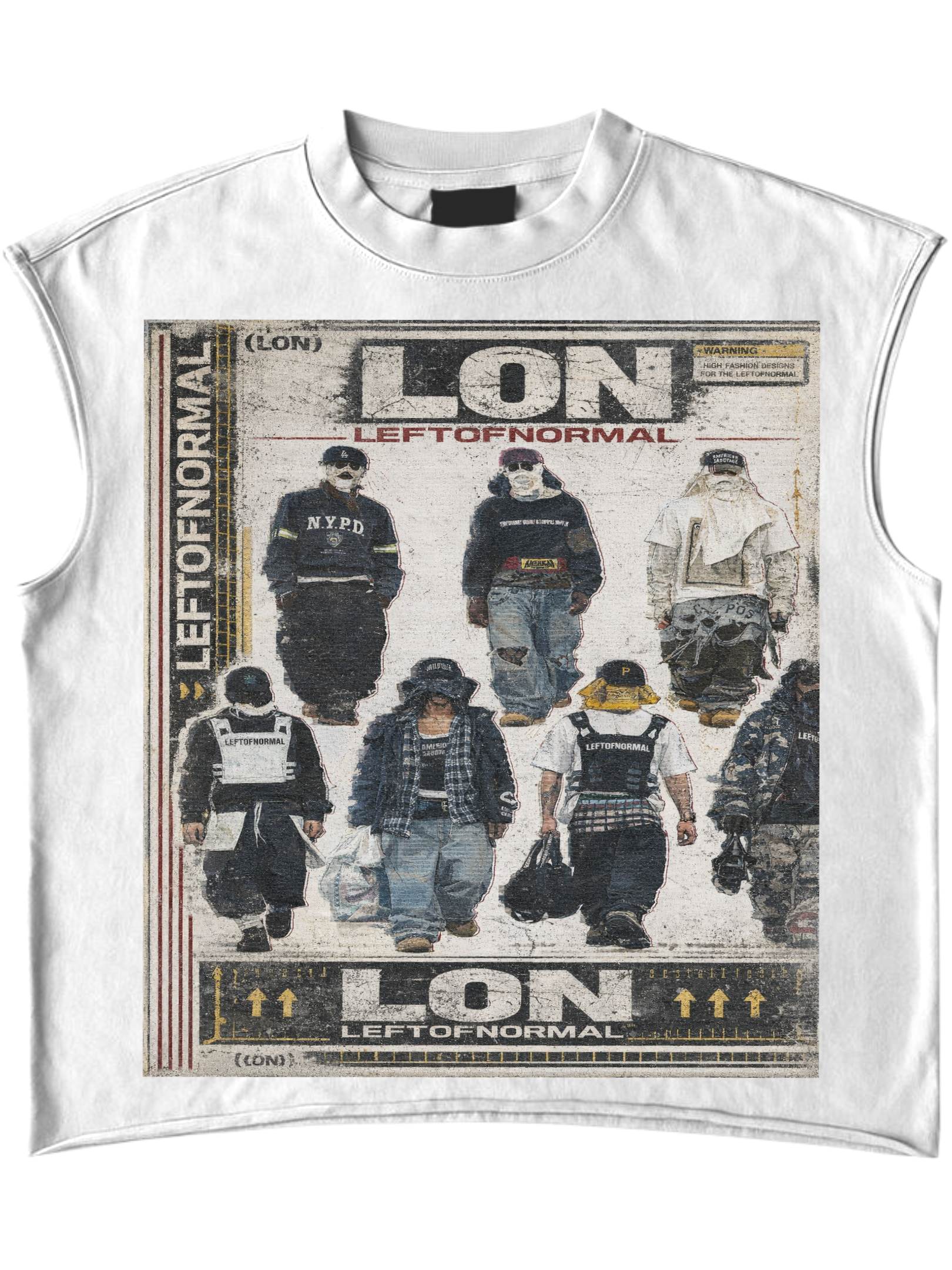 “LON” sleeveless tee